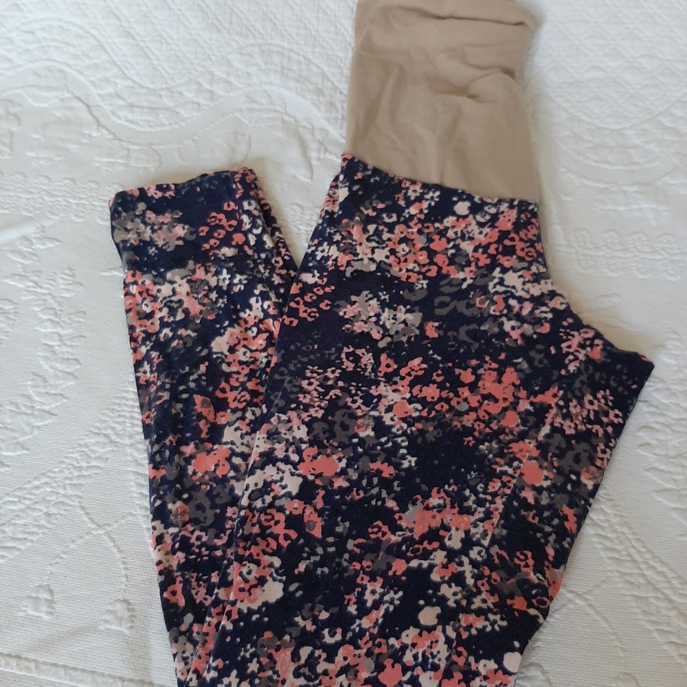 Motherhood maternity leggings floral medium